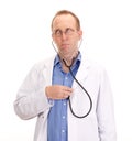 Medical doctor with stethoscope