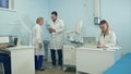 Medical doctors busy working in the office using laptops and tablet Royalty Free Stock Photo