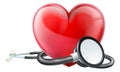 Heart and Stethoscope Concept