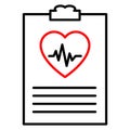 Medical document icon Royalty Free Stock Photo