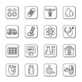 Medical Doodle Icons Royalty Free Stock Photo