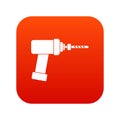 Medical drill icon digital red