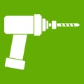 Medical drill icon green