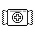 Medical drop icon outline vector. Cold remedy