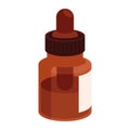 medical dropper icon isolated