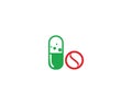 Medical drug icon template design