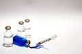 Medical Drug Vials and Syringe Royalty Free Stock Photo