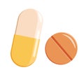 Medical Drugs icon. Medicine pill helthcare concept. Pharmacy ca