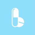 Medical Drugs icon, Tablets icon symbol Flat