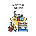 Medical Drugs Vector Concept Color Illustration Royalty Free Stock Photo