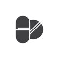 Medical drugs vector icon Royalty Free Stock Photo