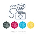 Medical Education Courses - Stock Icon Royalty Free Stock Photo