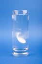 Medical - an effervescent tablet in the glass of water