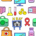 Medical element style of doodles