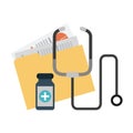 Medical elements and symbols Royalty Free Stock Photo