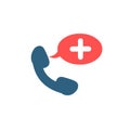 medical emergency call logo icon