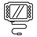 Medical endoscope icon outline vector. Camera inspection Royalty Free Stock Photo