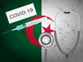 Medical equepment on Algeria flag