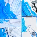 Medical equipment composite Royalty Free Stock Photo
