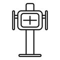 Medical equipment icon outline vector. Fluorography diagnostic