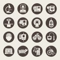 Medical equipment icons