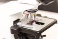 Medical equipment. microscope. Royalty Free Stock Photo