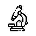 Medical Equipment Microscope Vector Thin Line Icon Royalty Free Stock Photo