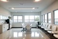 medical equipment and stomatology concept interior of new modern dental clinic with Interior of the