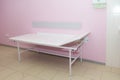 Medical examination bed in the doctors office Royalty Free Stock Photo