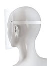 Medical Face shield and medical mask for protect covid-19. Doctor mask. Transparent plastic mask helmet hat. Epidemic coronavirus