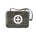 Medical first aid bag hand drawing vintage style