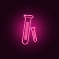 medical flasks icon. Elements of Medicine in neon style icons. Simple icon for websites, web design, mobile app, info graphics Royalty Free Stock Photo