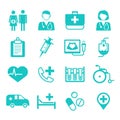 Medical flat Icons, medical logo for web, app, user interface (UI).