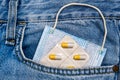 Pills in the Pocket Royalty Free Stock Photo