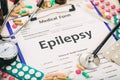 Medical form, diagnosis epilepsy