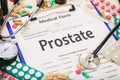 Medical form, diagnosis prostate