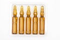 Medical glass ampoules for injection drug