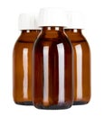 Medical glass bottle, syrup