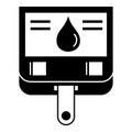 Medical glucometer icon, simple style Royalty Free Stock Photo