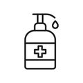Medical hand sanitizer icon