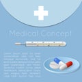Medical health care background concept