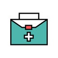 Medical and health care bag Royalty Free Stock Photo