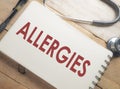 Medical and Health Care Concept, Allergies Royalty Free Stock Photo