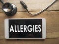 Medical and Health Care Concept, Allergies Royalty Free Stock Photo