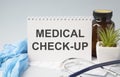 Medical and health care concept - Medical Check Royalty Free Stock Photo