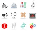 Medical and health-care icons. Part 1