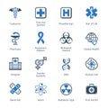 Medical & Health Care Icons Set 1 - Blue Series
