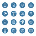 Medical & Health Care Icons Set. Flat Design. Royalty Free Stock Photo