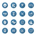 Medical and Health Care Icons Set. Flat Design. Royalty Free Stock Photo