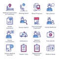 Medical & Health Care Icons Set 2 - Outline Series Royalty Free Stock Photo